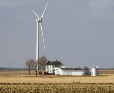 Image of windmill in field